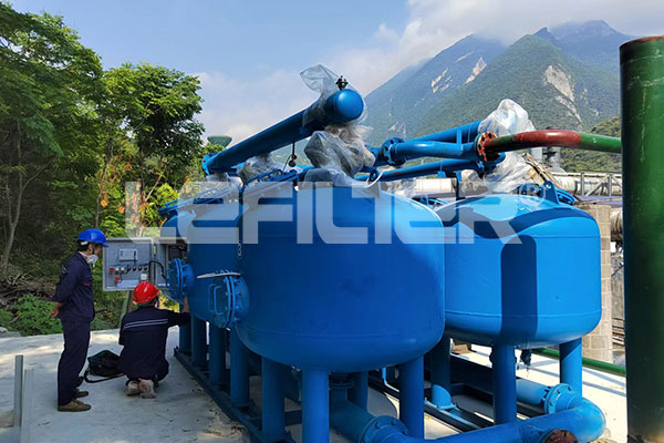 化工冷却循环水全自动滤料过滤器